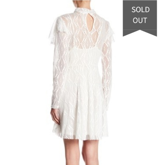 Free People Mock Neck Lace dress - Picture 2 of 7